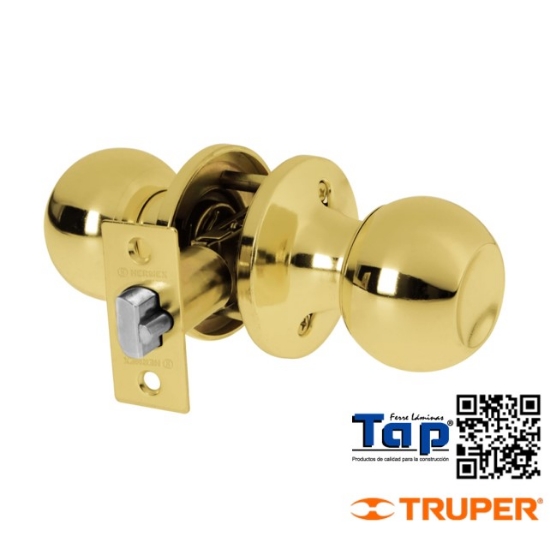 Imagen de CERRADURA T ESFERA TUBULAR ENTRADA BRILLANTE HERMEX