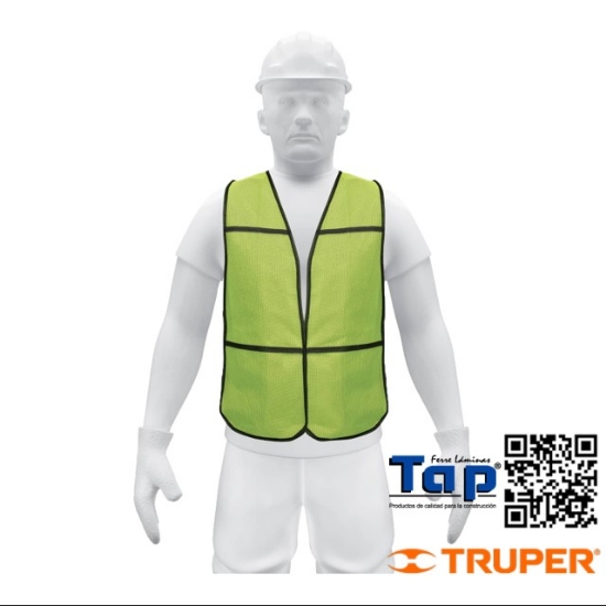Imagen de CHALECO SEGURIDAD USO DIA VERDE PRETUL