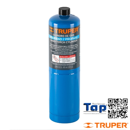 Imagen de GAS PROPANO 400 G AZUL TRUPER CILINDRO