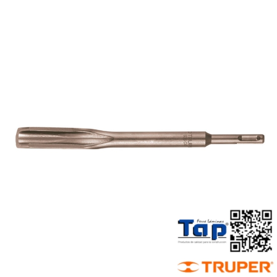 Imagen de CINCEL HUECO P ACANALADO SDS PLUS 019 3/4"X250 10" TRUPER