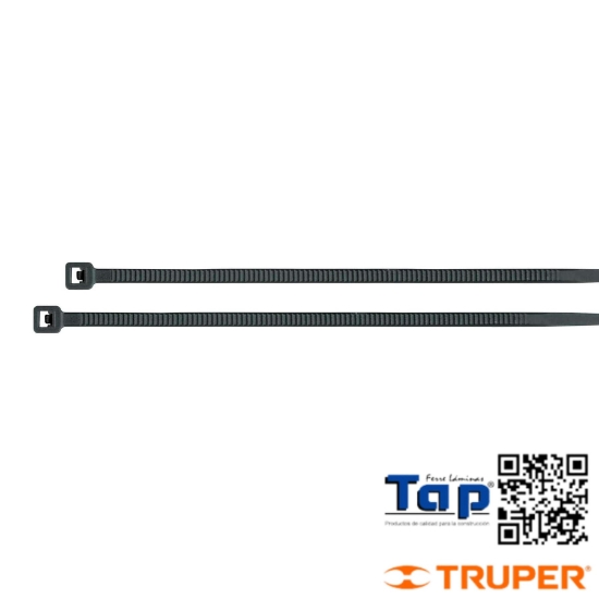 Imagen de CINCHOS PCOS  18 LB 150X2.5 MM NEGROS BOL 1000
