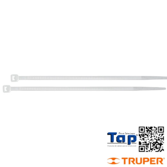 Imagen de CINCHOS PCOS  40 LB 250X3.5 MM NATURALES BOL 1000