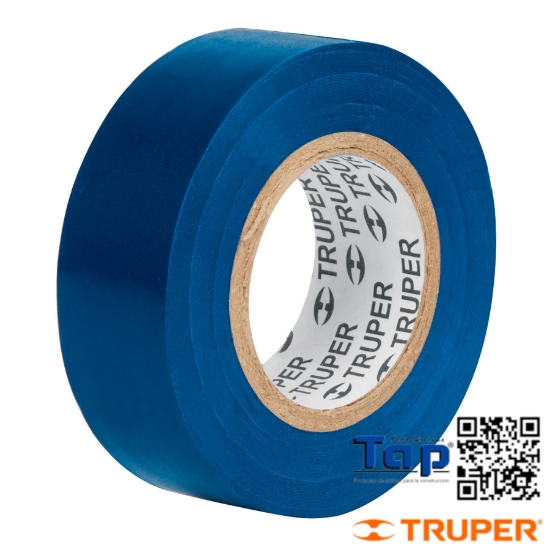 Imagen de CINTA AISLAR  9 MX19 MM AZUL TRUPER