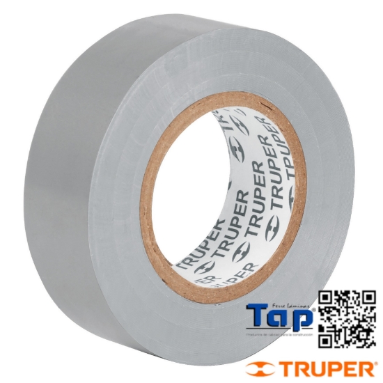 Imagen de CINTA AISLAR  9 MX19 MM GRIS TRUPER