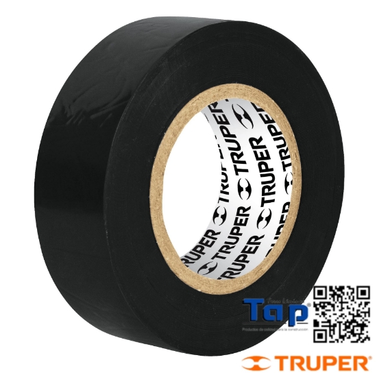 Imagen de CINTA AISLAR  9 MX19 MM NEGRA TRUPER