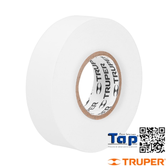 Imagen de CINTA AISLAR 18 MX19 MM BLANCA TRUPER