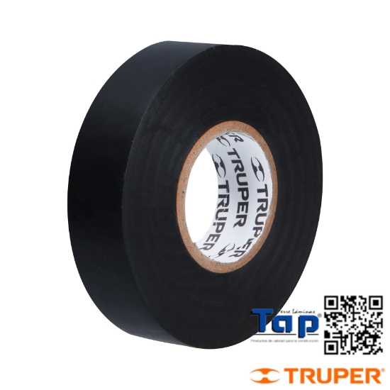 Imagen de CINTA AISLAR 18 MX19 MM NEGRA TRUPER