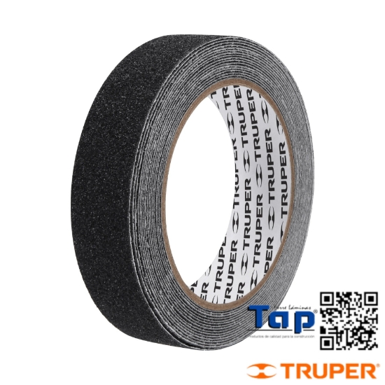 Imagen de CINTA ANTIDERRAPANTE NEGRA 25MM C ABRASIVO ROLLO 5M