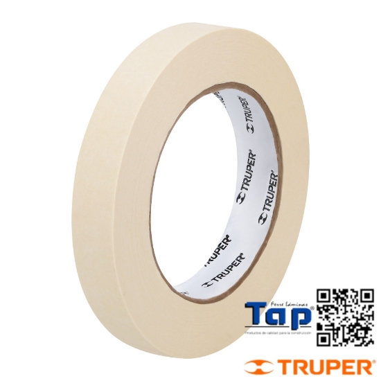 Imagen de CINTA MASKING TAPE 013 1/2"X50 M TRUPER