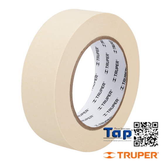 Imagen de CINTA MASKING TAPE 038 1-1/2"X50 M TRUPER