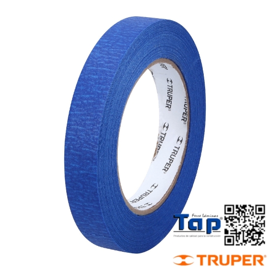 Imagen de CINTA MASKING TAPE AZUL 019 3/4"X50 M TRUPER