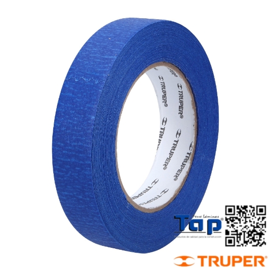 Imagen de CINTA MASKING TAPE AZUL 025 1"X50 M TRUPER