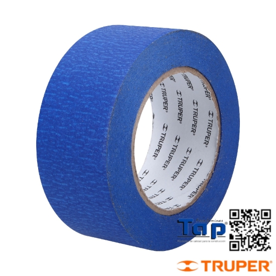 Imagen de CINTA MASKING TAPE AZUL 050 2"X50 M TRUPER