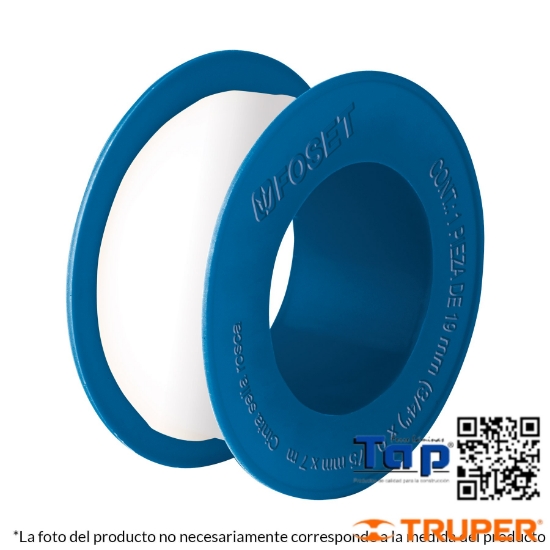 Imagen de CINTA SELLA ROSCAS 013 1/2"X 7 M USO GENERAL FOSET