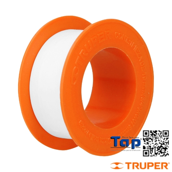 Imagen de CINTA SELLA ROSCAS 019 3/4"X 7 M LARGO USO GENERAL TRUPER