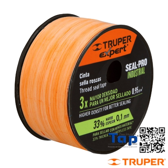 Imagen de CINTA SELLA ROSCAS 025 1"X13 M LARGO INDUST EXPERT