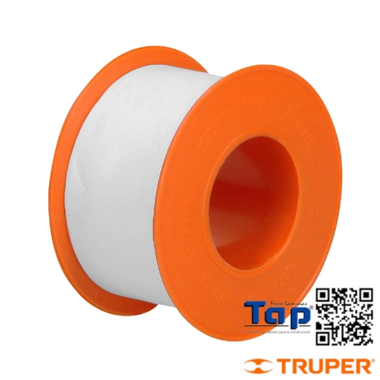 Imagen de CINTA SELLA ROSCAS 025 1"X13 M LARGO USO GENERAL TRUPER