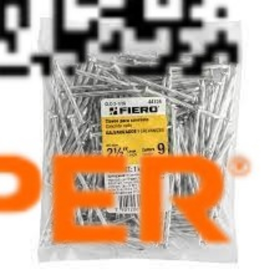 Imagen de CLAVOS P CONCRETO GALVANIZADOS 062 2-1/2" BOL 1 KG