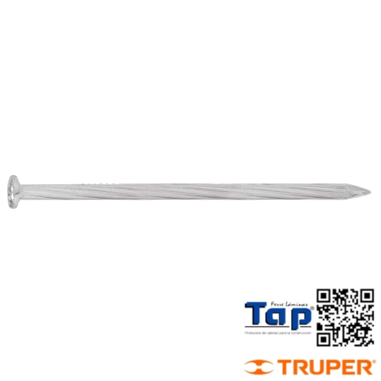 Imagen de CLAVOS P CONCRETO GALVANIZADOS 100 4" BOL 1 KG