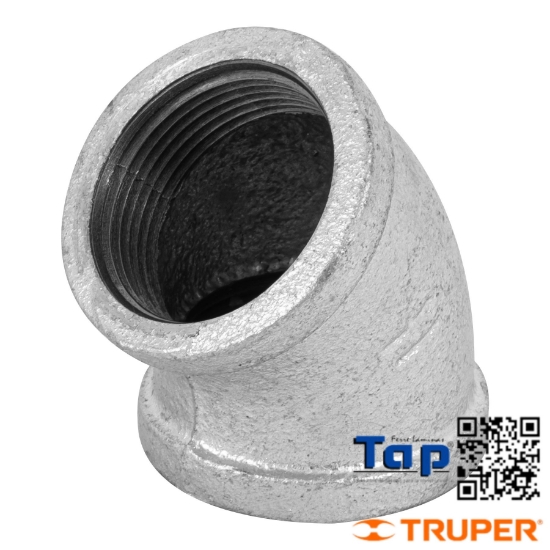 Imagen de CODO 45° ACERO GALVANIZADO 031 1-1/4" FOSET