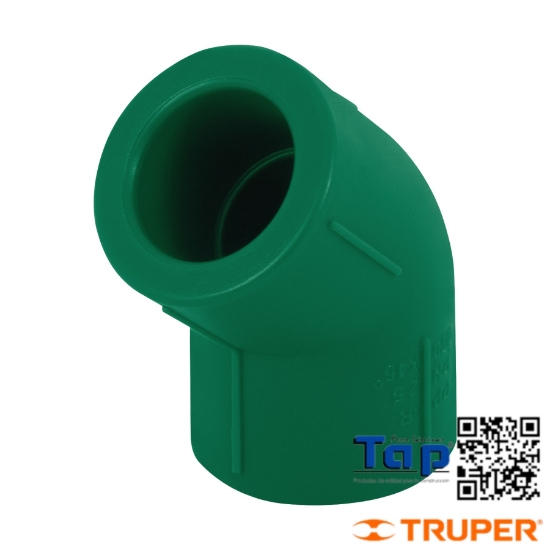 Imagen de CODO 45° PPR 013 1/2" FOSET