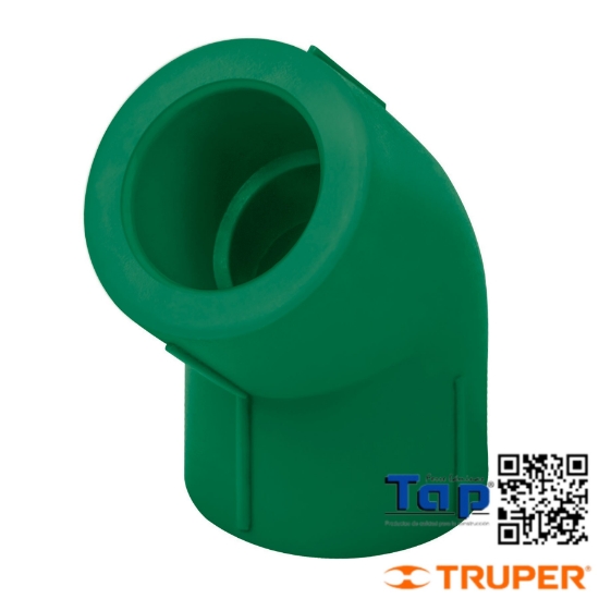 Imagen de CODO 45° PPR 019 3/4" FOSET