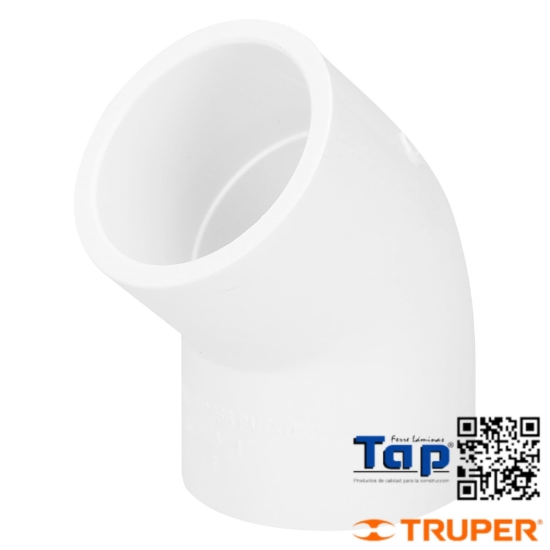 Imagen de CODO 45° PVC 025 1" FOSET