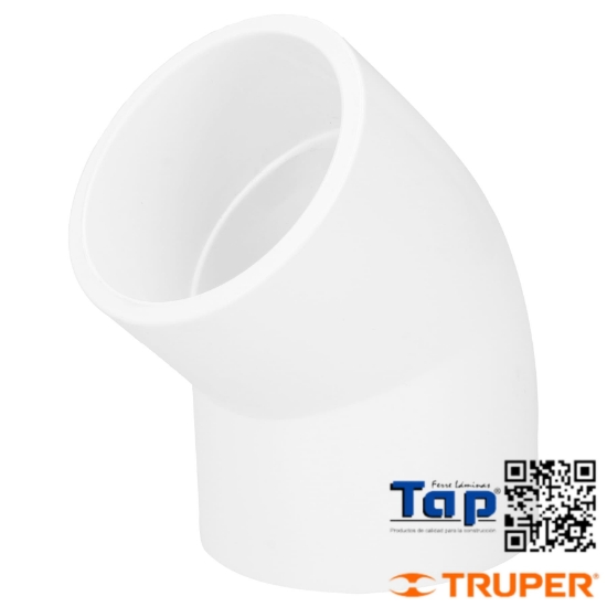 Imagen de CODO 45° PVC 038 1-1/2" FOSET