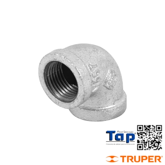 Imagen de CODO 90° ACERO GALVANIZADO 013 1/2" FOSET