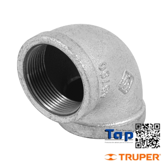 Imagen de CODO 90° ACERO GALVANIZADO 038 1-1/2" FOSET