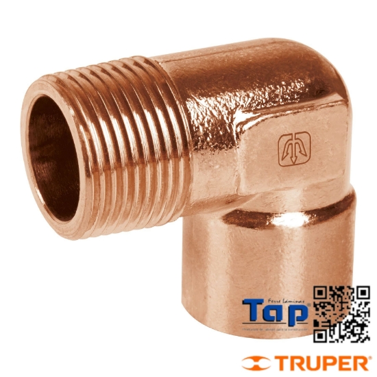 Imagen de CODO 90° COBRE ROSCA EXTERIOR 025 1" FOSET