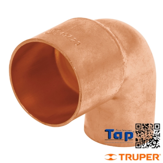 Imagen de CODO 90° REDUCCION COBRE 025 1"X019 3/4" FOSET