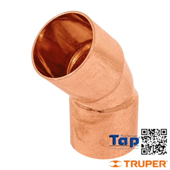 Imagen de CODO COBRE 45° 025 1" FOSET