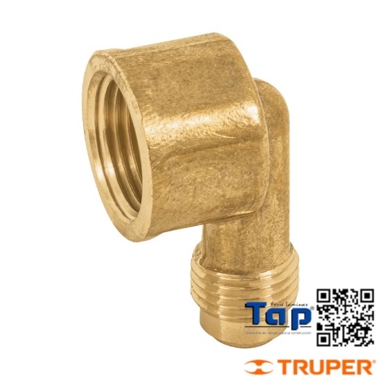 Imagen de CODO P ESTUFA A 90° LATON 008 5/16"X009 3/8" FOSET