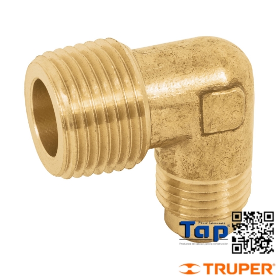 Imagen de CODO TERMINAL A 90° LATON 008 5/16"X009 3/8" FOSET