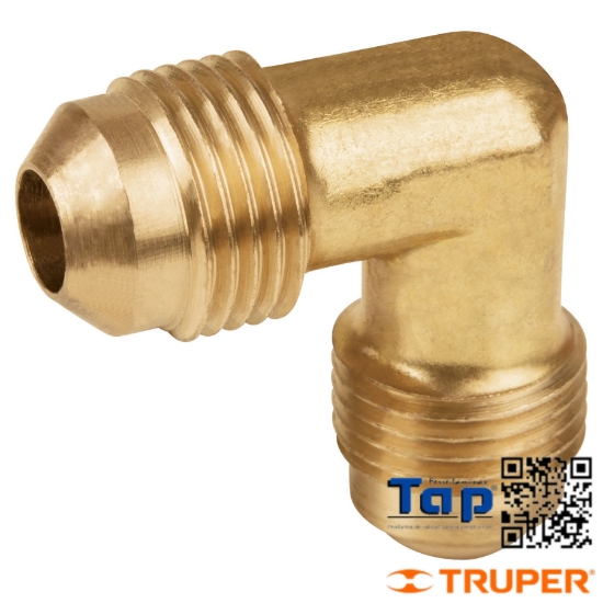 Imagen de CODO UNION A 90° LATON 009 3/8"X009 3/8" FOSET