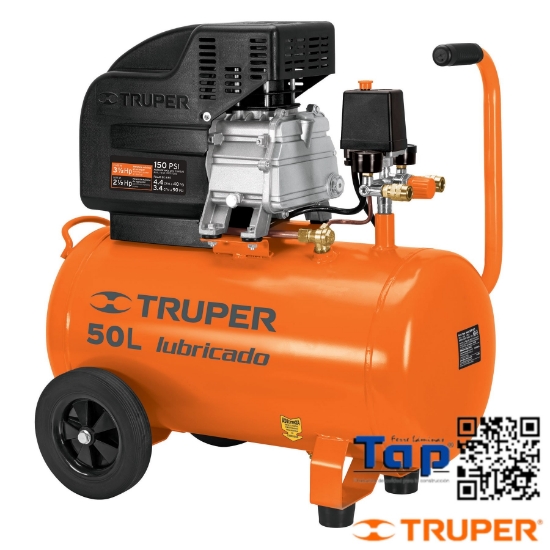 Imagen de COMPRESOR HORIZONTAL  50L 3-1/2 HP (POTENCIA MAXIMA),127 V