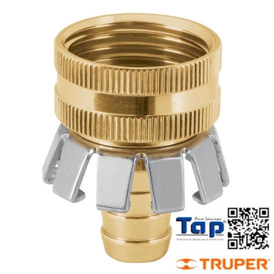 Imagen de CONECTOR 013 1/2" HEMBRA T GARRA ALU TRUPER