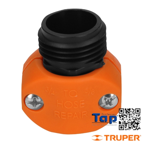 Imagen de CONECTOR 015 5/8"-3/4" MACHO ABS P MANGUERA TRUPER