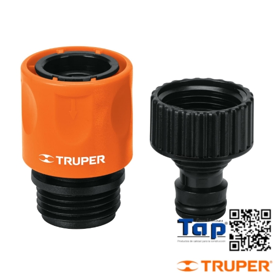 Imagen de CONECTOR 019 3/4" RAPIDO ABS GRIFO-MANGUERA SISTEMA CLICK