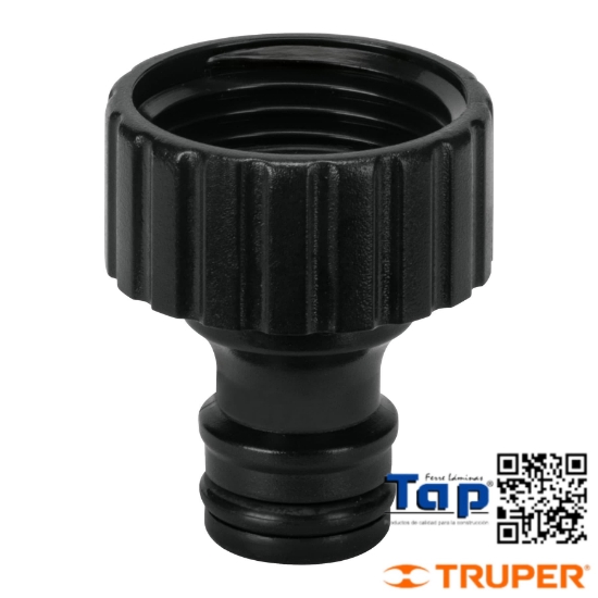 Imagen de CONECTOR 019 3/4" RAPIDO HEMBRA ABS SISTEMA CLICK TRUPER
