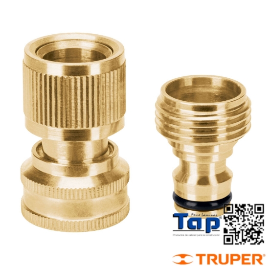 Imagen de CONECTOR 019 3/4" RAPIDO LATON MANGUERA-ACC. SISTEMA CLICK