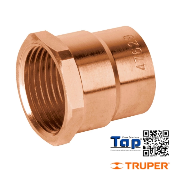 Imagen de CONECTOR COBRE ROSCA INTERIOR 019 3/4" FOSET B