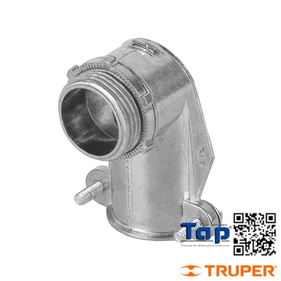 Imagen de CONECTOR CURVO 019 3/4" P TUBO FLEX METALICO VOLTECK