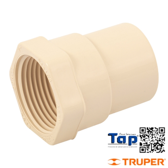 Imagen de CONECTOR HEMBRA CPVC 025 1" FOSET