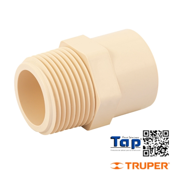 Imagen de CONECTOR MACHO CPVC 025 1" FOSET