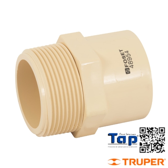 Imagen de CONECTOR MACHO CPVC 038 1-1/2" FOSET