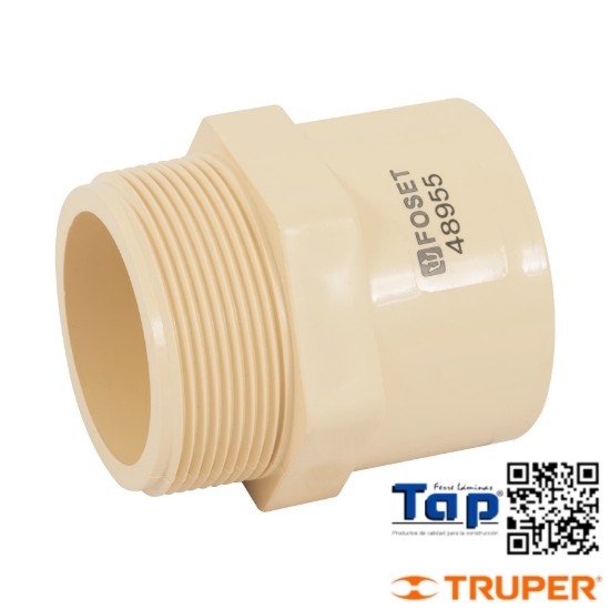 Imagen de CONECTOR MACHO CPVC 050 2" FOSET