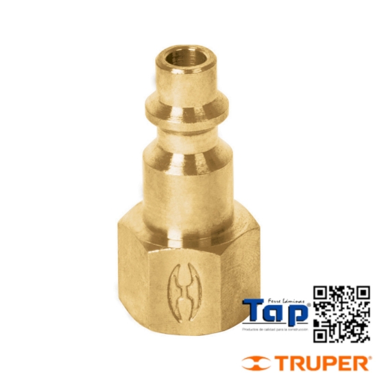 Imagen de CONECTOR RAPIDO T M NIQUELADO CUERDA 006 1/4" NPT HEMBRA