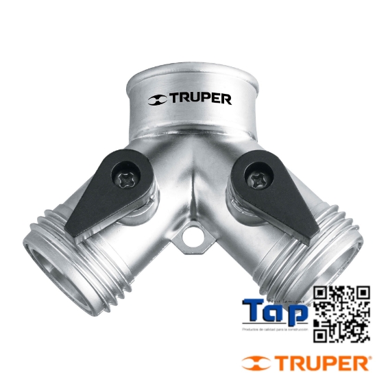 Imagen de CONECTOR "Y" 019 3/4" METALICO P MANGUERA TRUPER